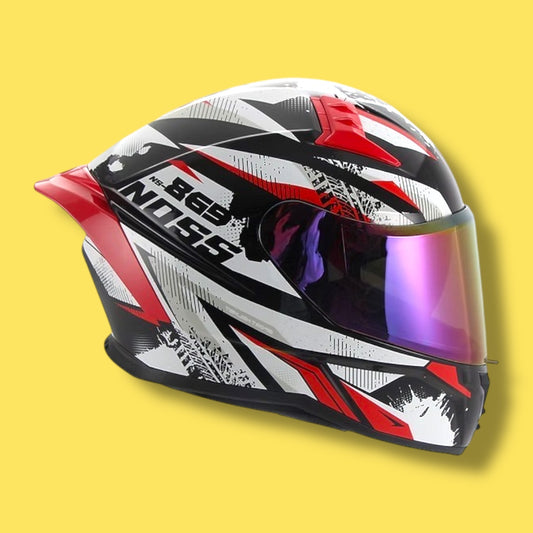 CASCO NOSS NS 869 RUNE ROJO
