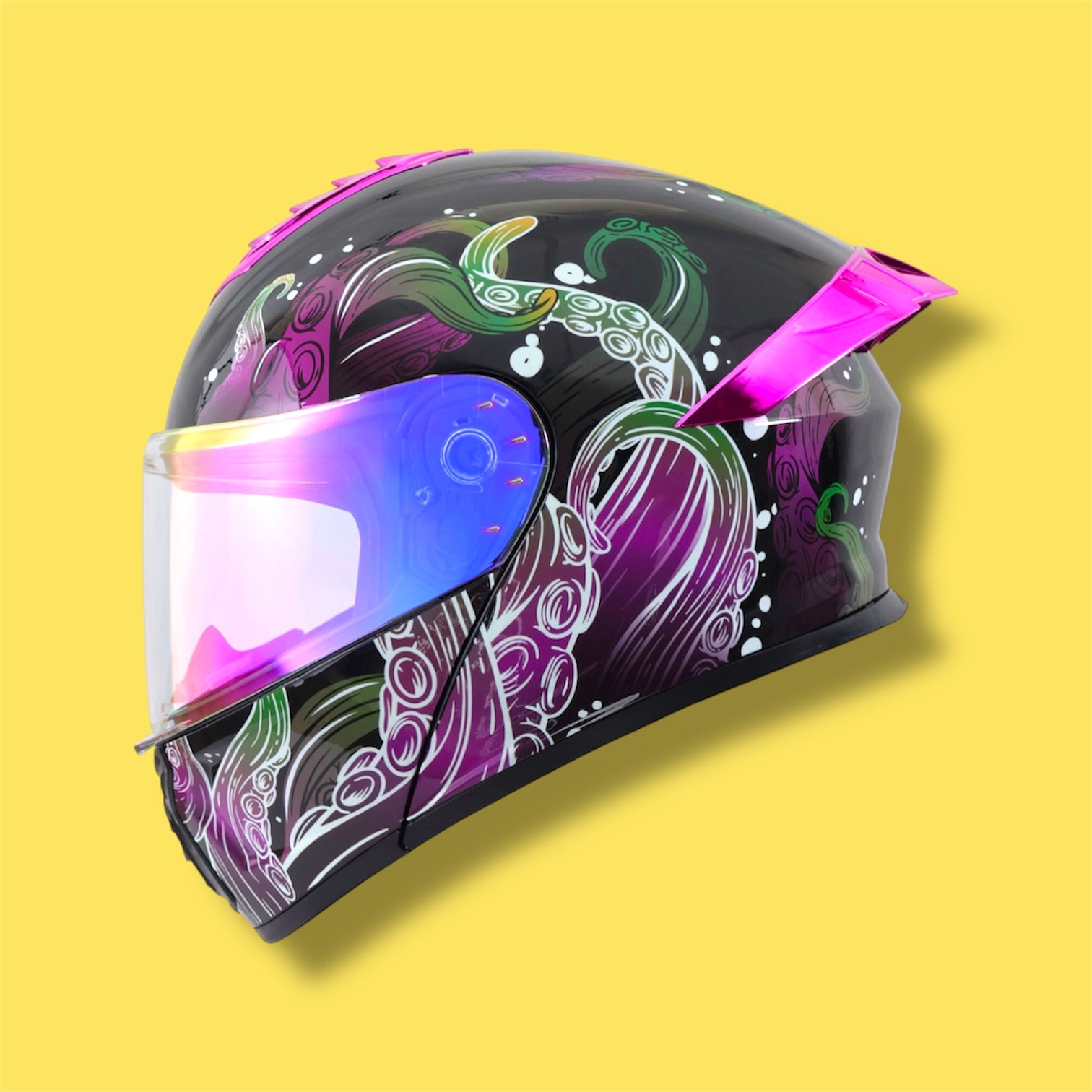 CASCO RODA PILOT MORADO KRAKEN GLOW IN THE DARK