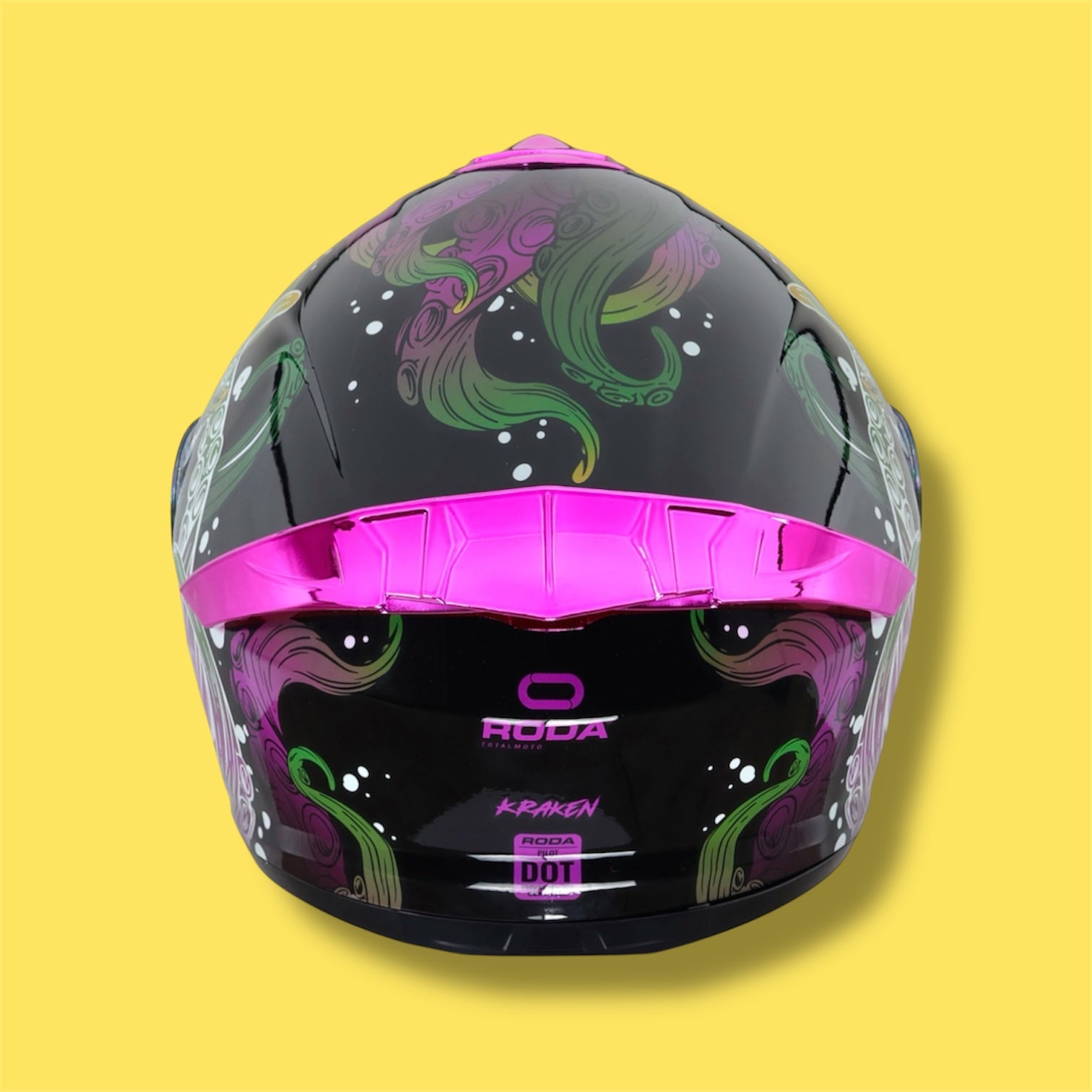 CASCO RODA PILOT MORADO KRAKEN GLOW IN THE DARK