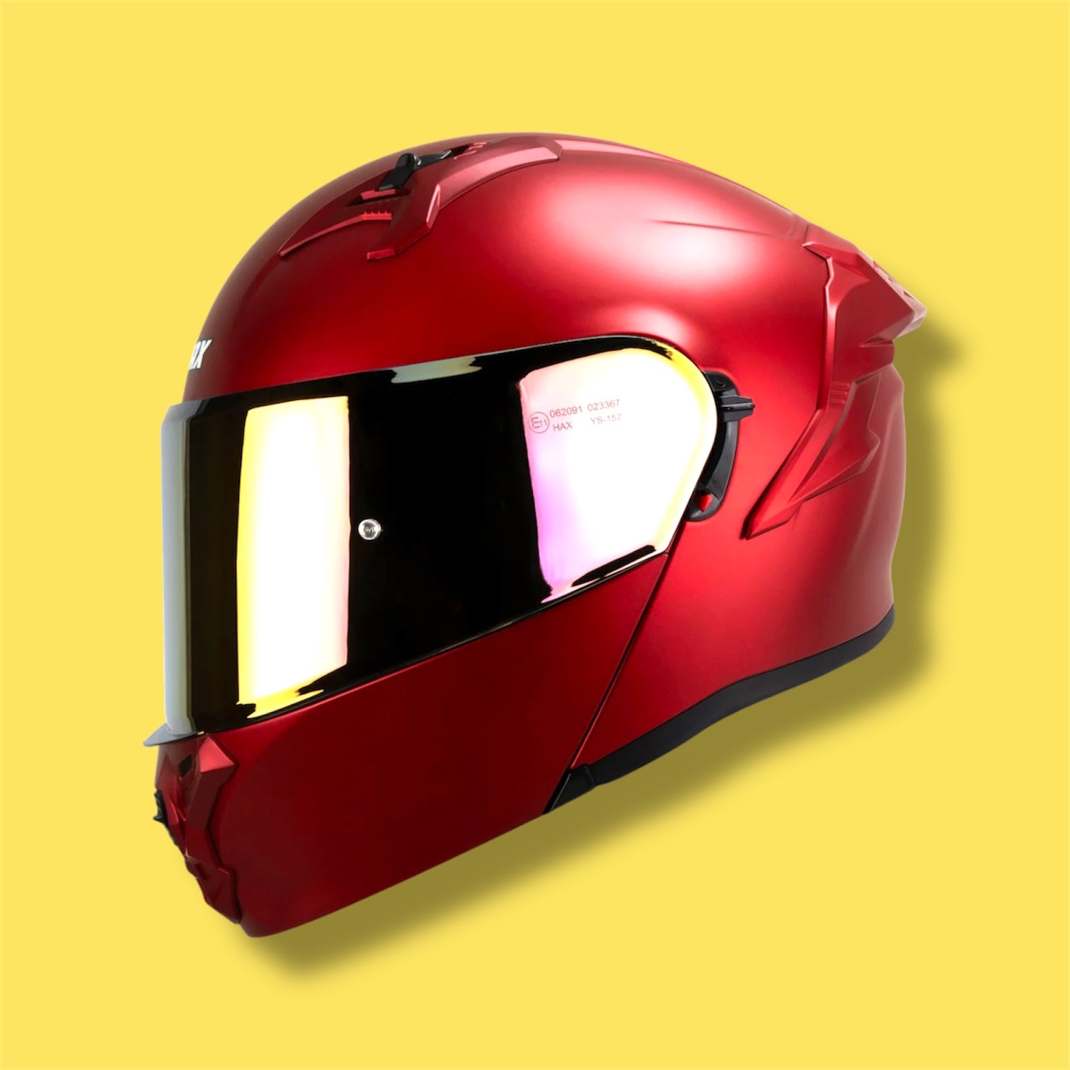 CASCO HAX OBSIDIAN AB SOLIDO AURORA ROJO MATE