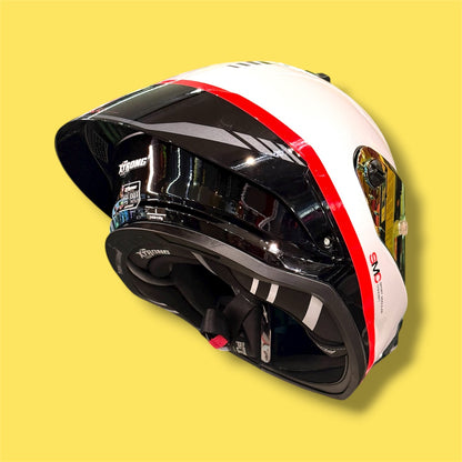 CASCO XTRONG 352 R1 GLOW NEGRO/BLANCO
