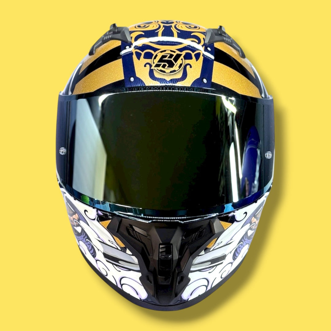 CASCO HAX OBSIDIAN SAMURAI GOLD