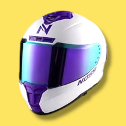 CASCO NOSS NS 888 SOLID BLANCO/MORADO
