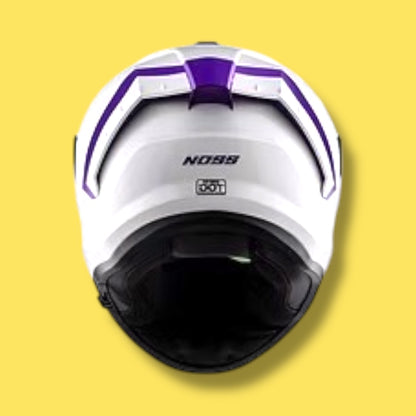 CASCO NOSS NS 888 SOLID BLANCO/MORADO