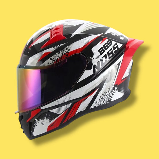 CASCO NOSS NS 869 RUNE ROJO