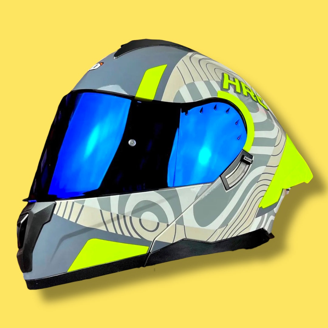CASCO HRO 3480 EVO TERRAL GRIS/AMARILLO