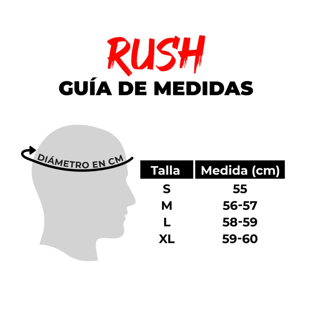CASCO RODA RUSH AZUL MATE MICA AZUL