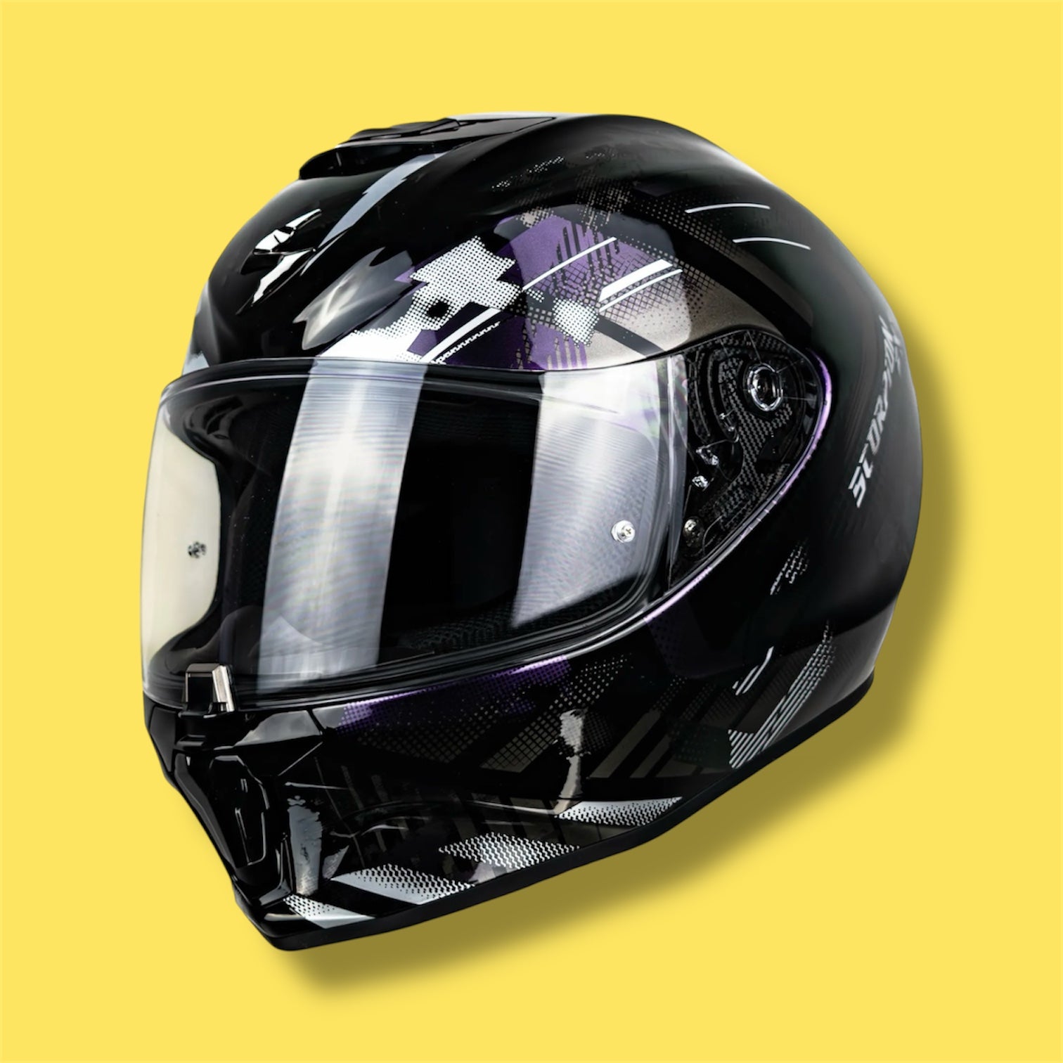 CASCO SCORPION EXO 391 FULL FACE CLUTTER BLACK CHAMALEON