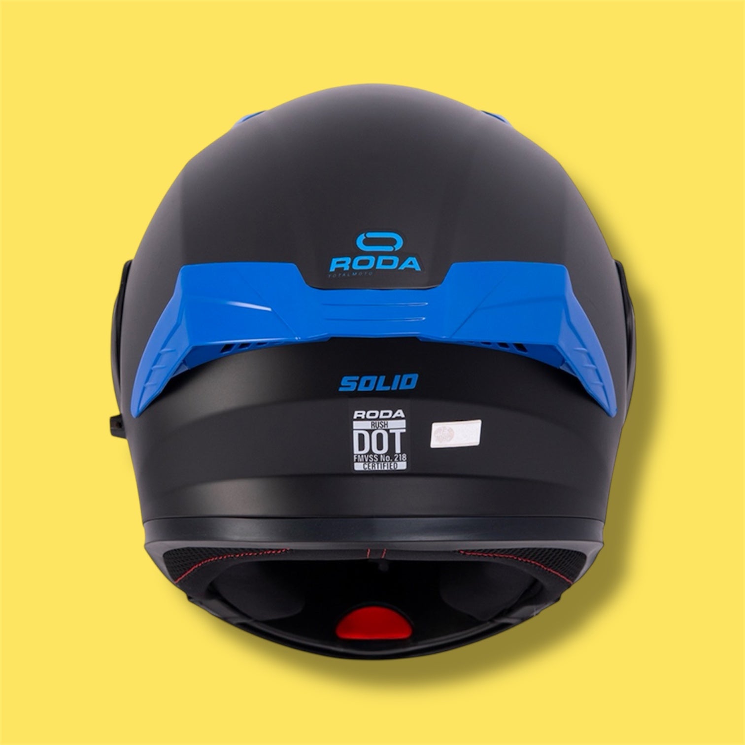 CASCO RODA RUSH AZUL MATE MICA AZUL