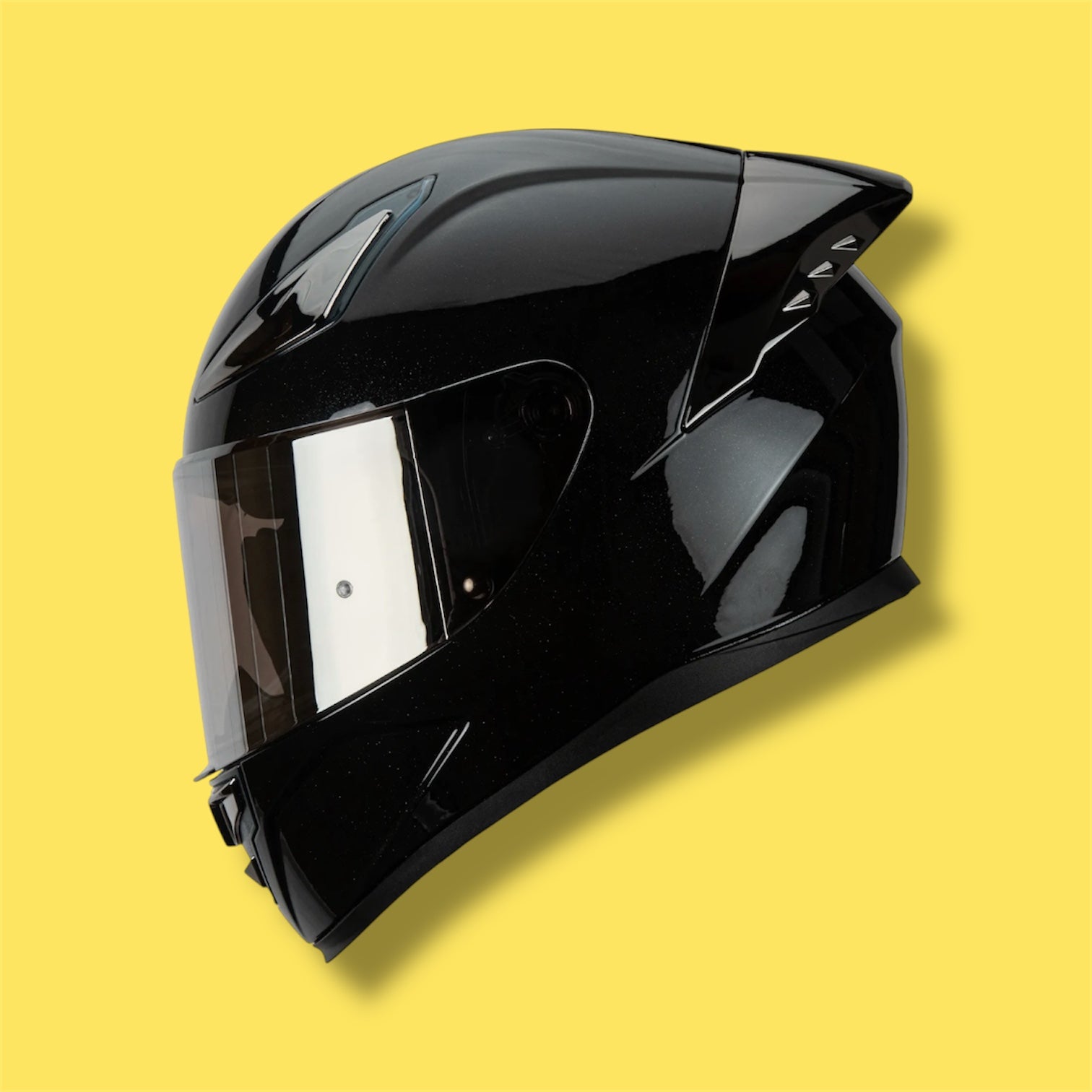 CASCO HAX ONIX SOLID NEGRO BRILLO