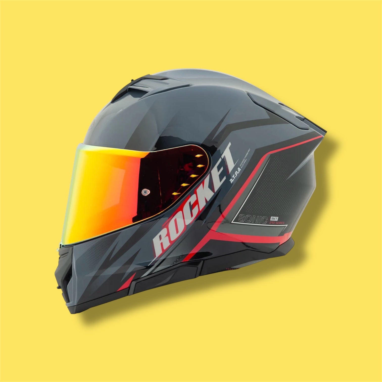 CASCO JOE ROCKET RKT 210 SONIC BRILLO NEGRO
