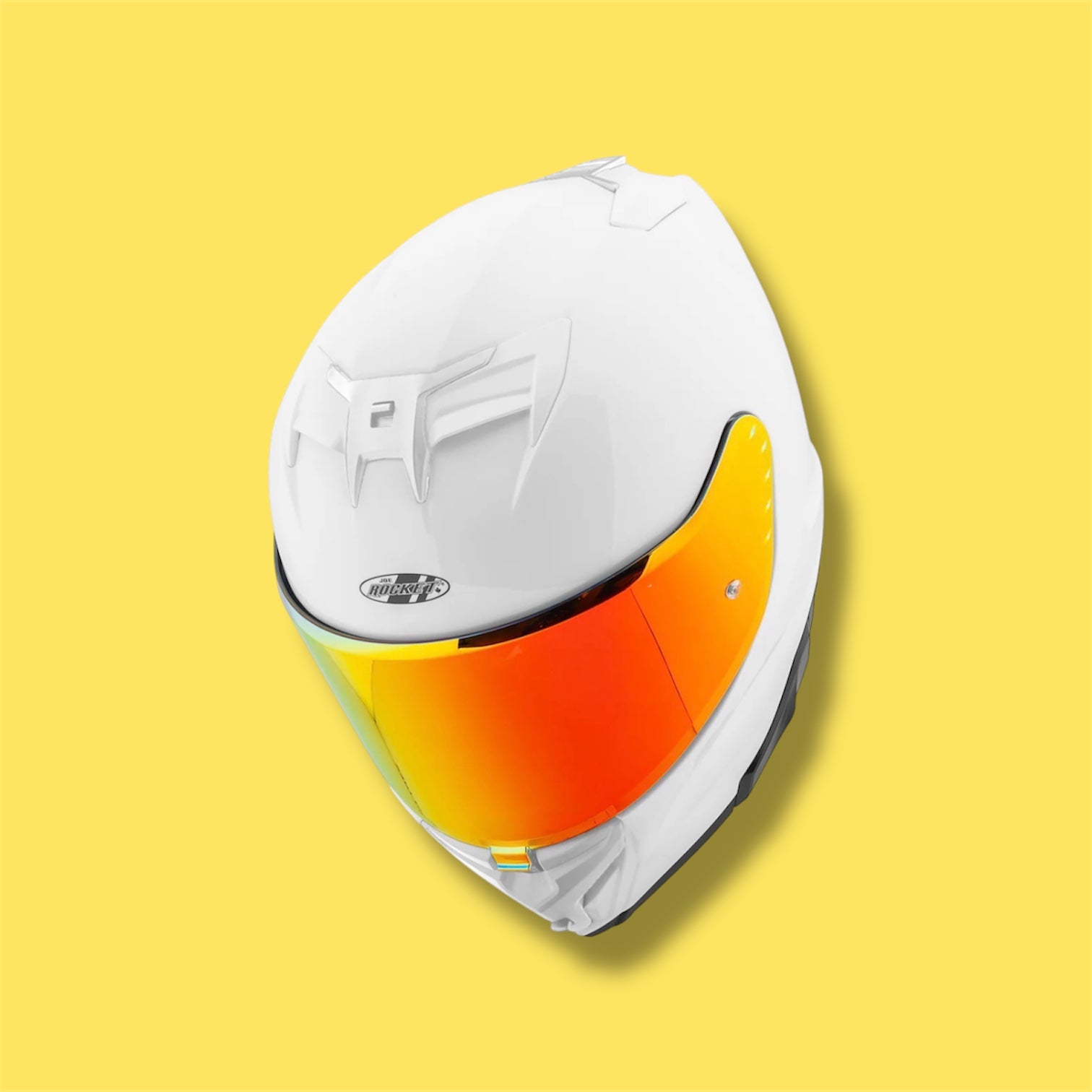CASCO JOE ROCKET RKT 210 ION BRILLO BLANCO