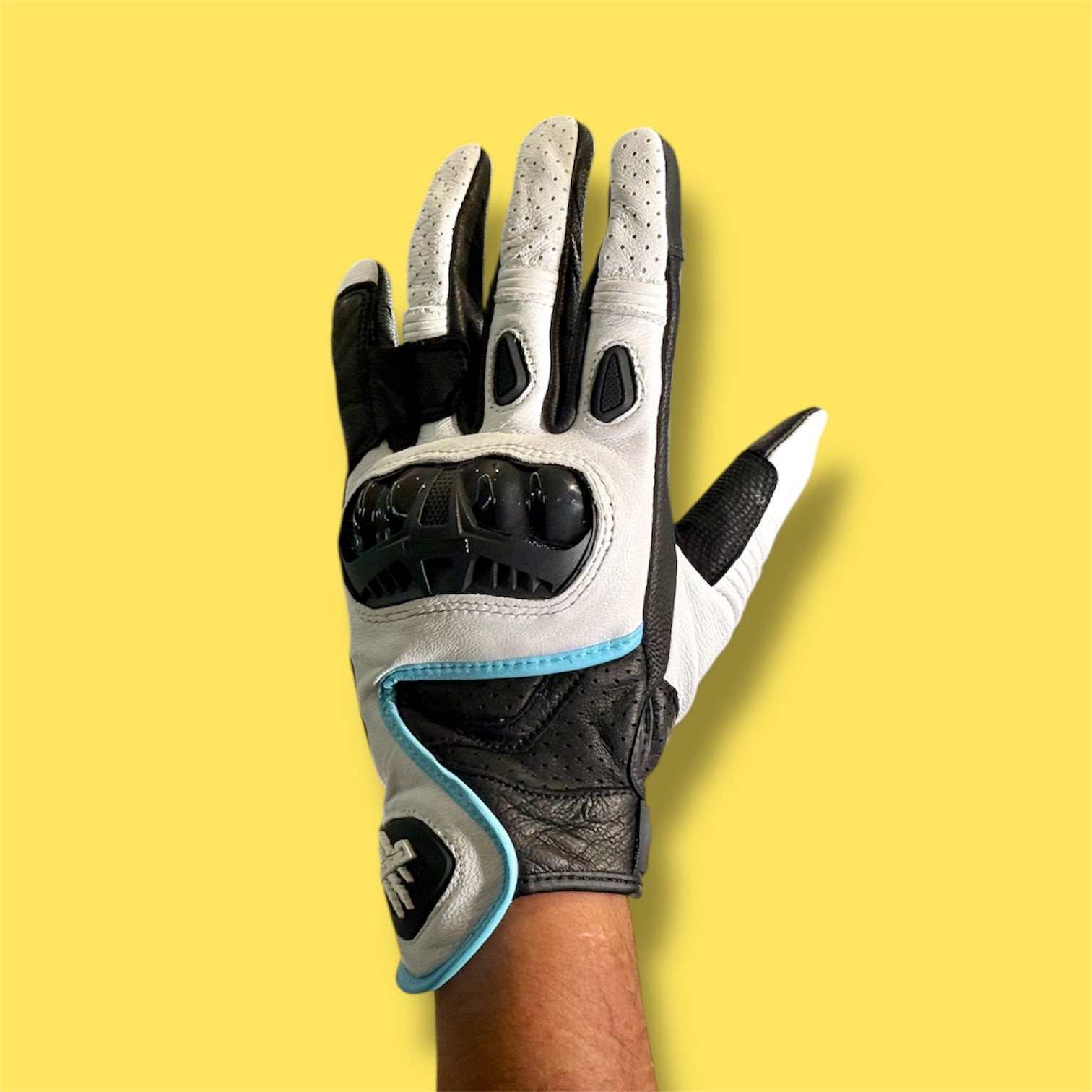 GUANTES GIACOMO T800 BLANCO/AZUL