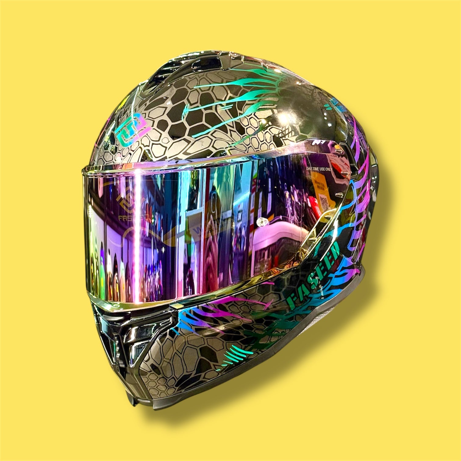 CASCO FASEED FS-867 COBRA VERDE ESPECIAL