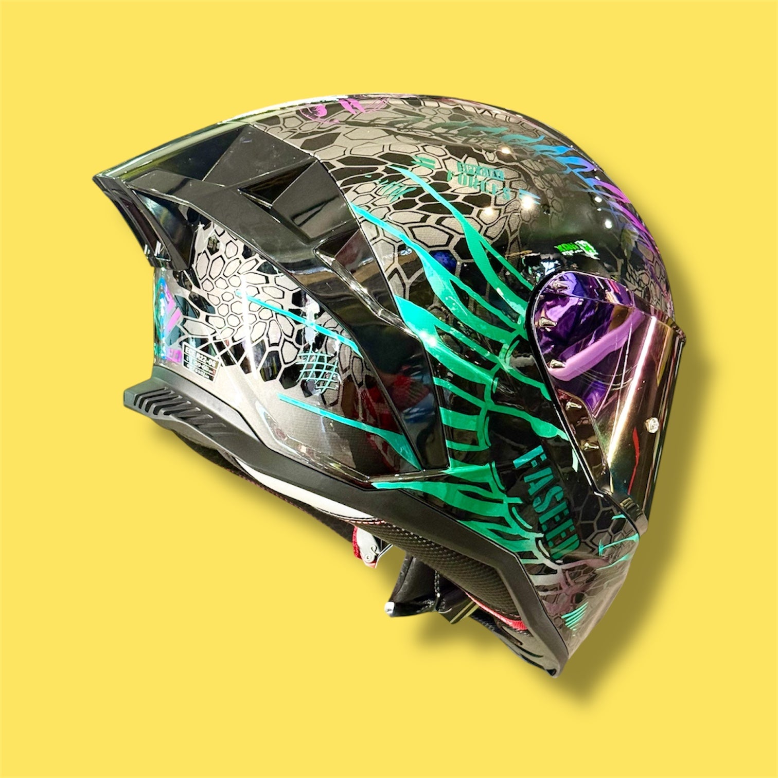 CASCO FASEED FS-867 COBRA VERDE ESPECIAL