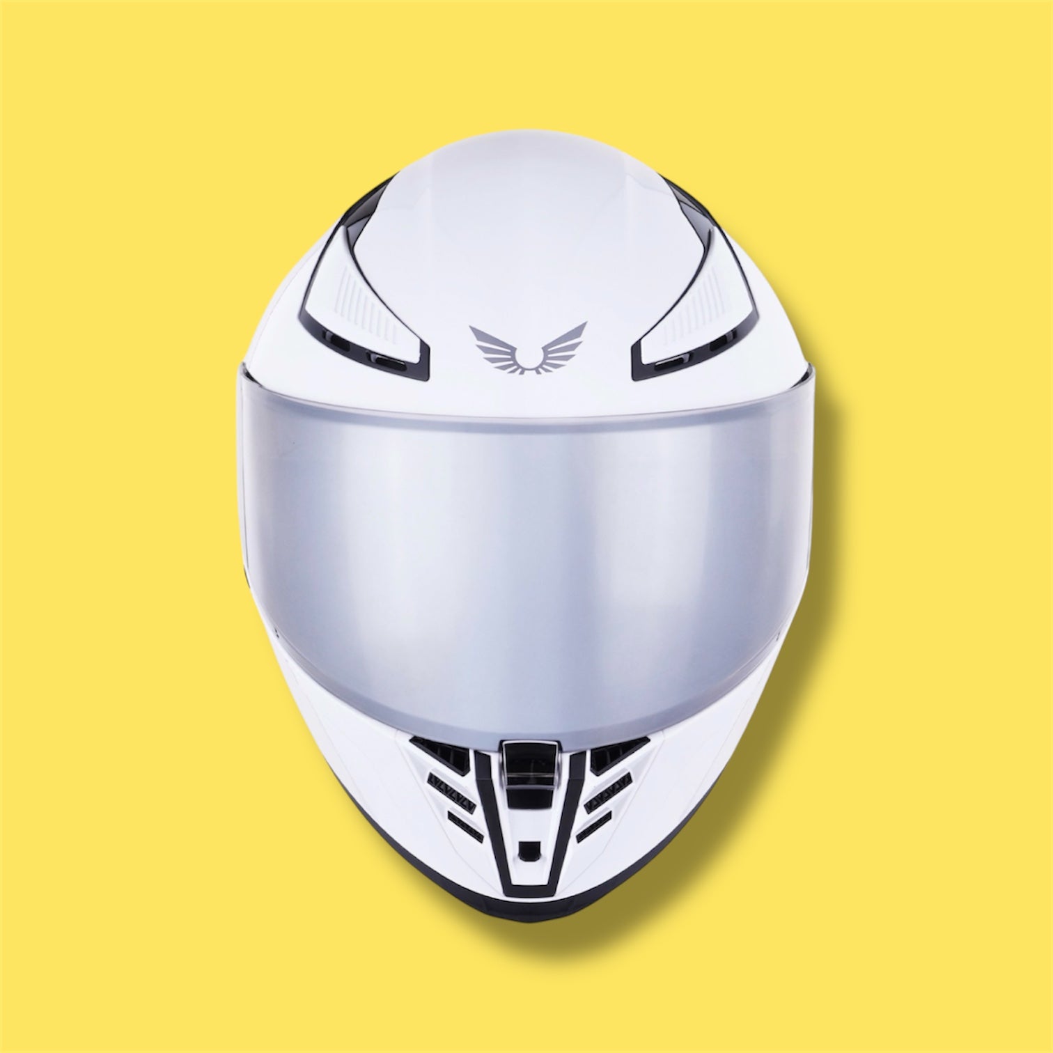 CASCO BKR SPARROW BLANCO MICA PLATEADA