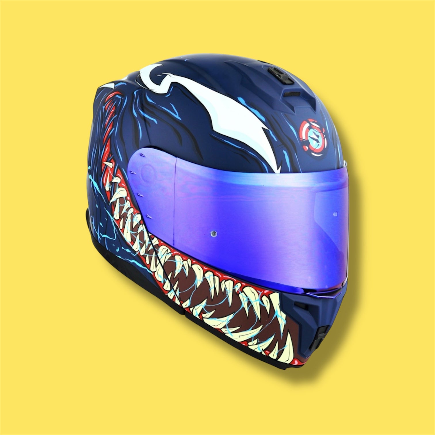 CASCO BKR FENIX AZUL MATE CAPTAIN VENOM