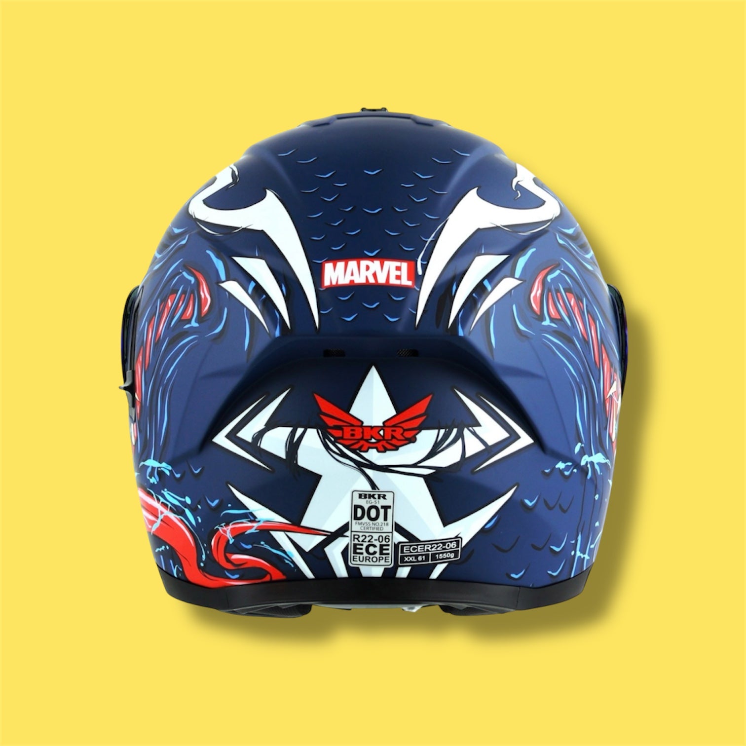 CASCO BKR FENIX AZUL MATE CAPTAIN VENOM
