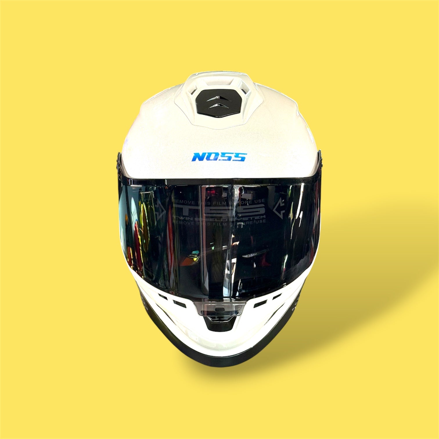 Casco NOSS NS-806S Diamante Blanco Gloss