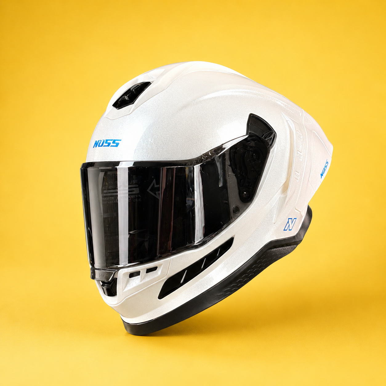 Casco NOSS NS-806S Diamante Blanco Gloss