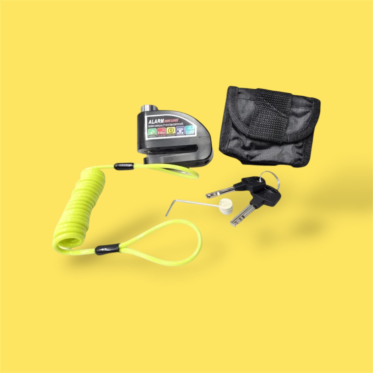 CANDADO GIACOMO PARA DISCO EN ALUMINIO LOCK SET ALARMA