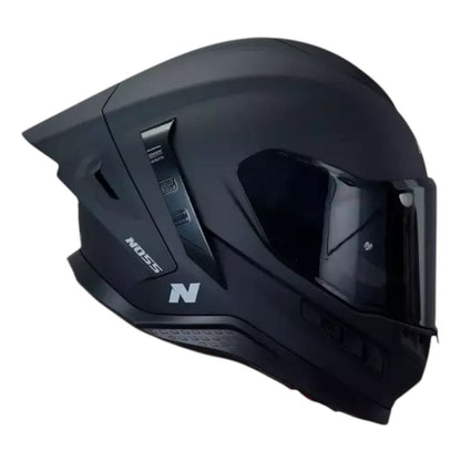 CASCO NOSS NS-806 SOLID NEGRO MATE