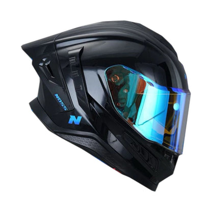 CASCO NOSS NS-806 SOLID NEGRO BRILLO