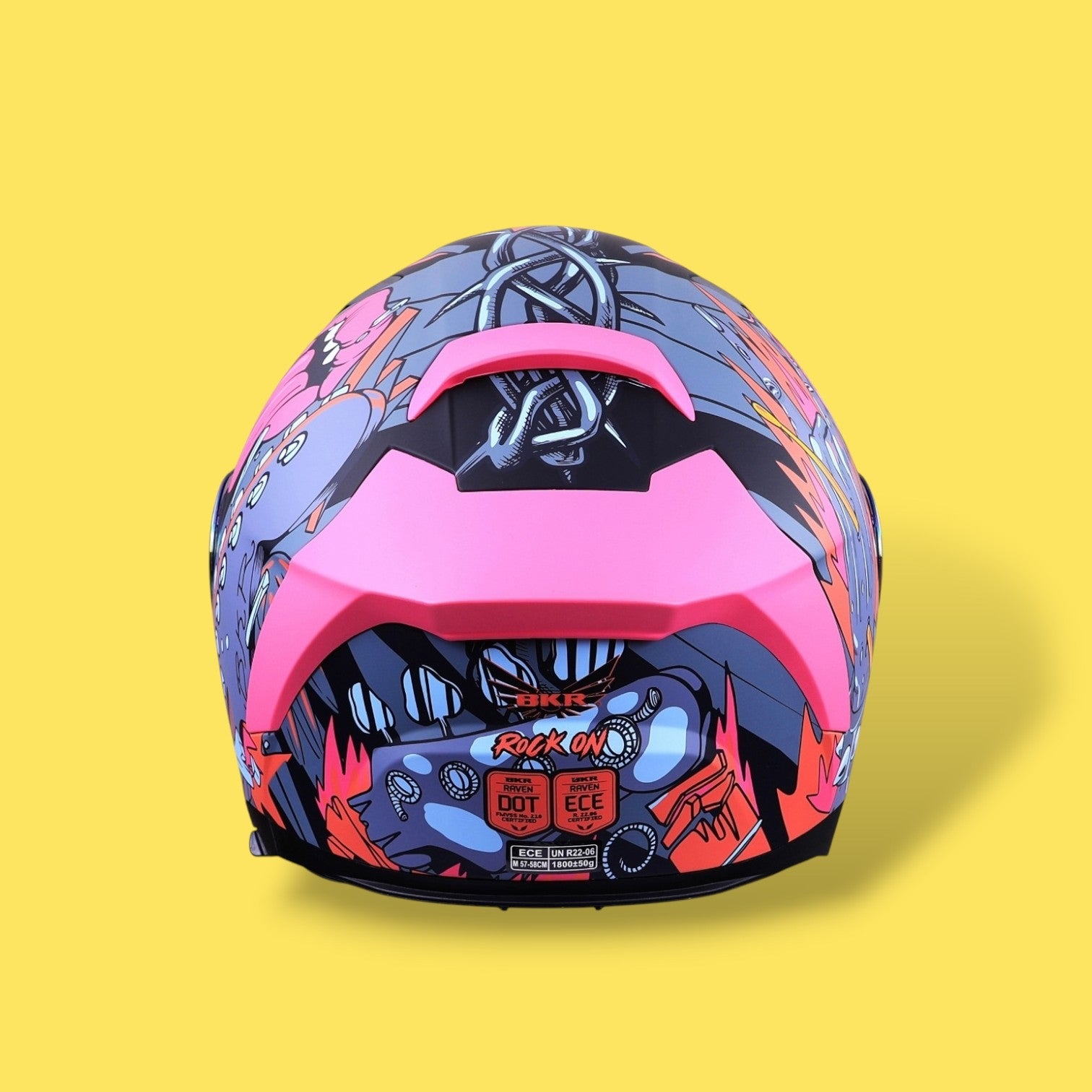 CASCO BKR RAVEN ROSA MATE ROCK ON