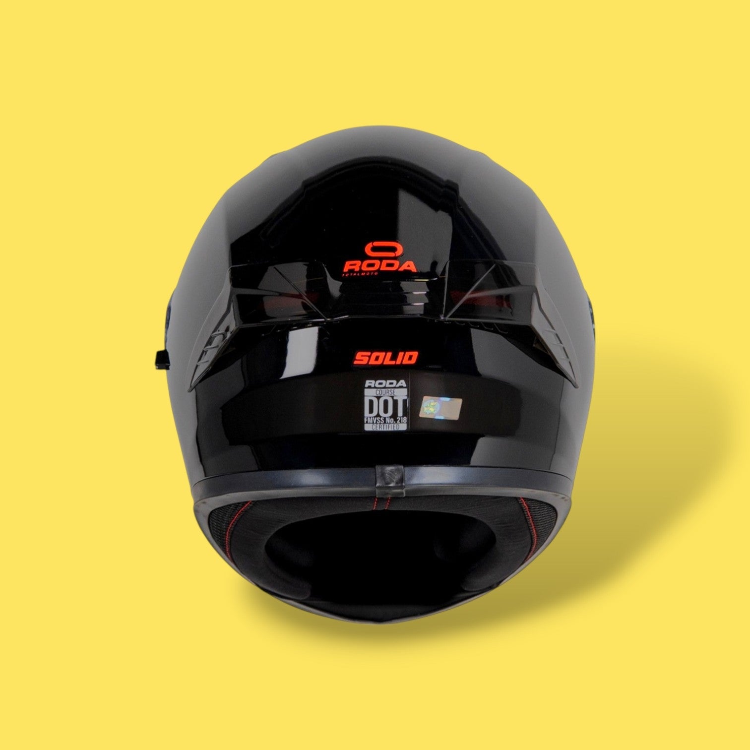 CASCO RODA COURSE SVS SOLID NEGRO BRILLO