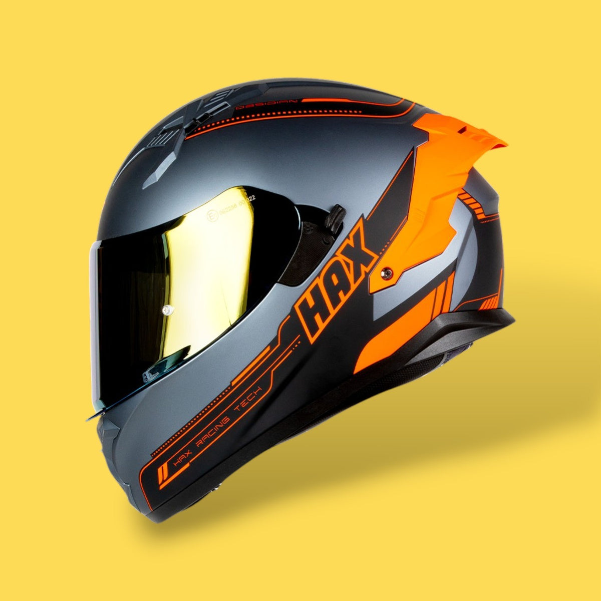 CASCO HAX OBSIDIAN PRO RACING GRIS