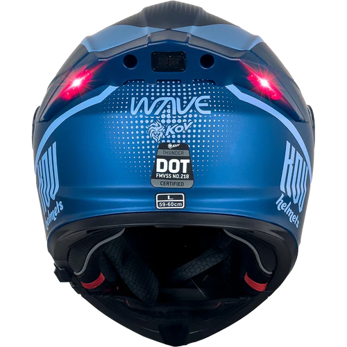 CASCO KOV THUNDER WAVES AZUL